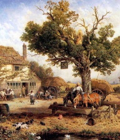 Painting of The Old Grey Mare.